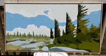 Load image into Gallery viewer, Flag Trees Original Painting
