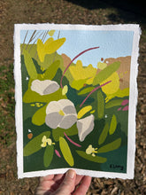 Load image into Gallery viewer, Morning Glory original on handmade paper
