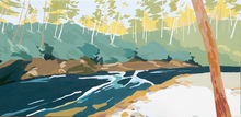 Load image into Gallery viewer, Rushing Water Original Painting
