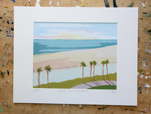 Load image into Gallery viewer, Virginia Beach Boardwalk Matted Print
