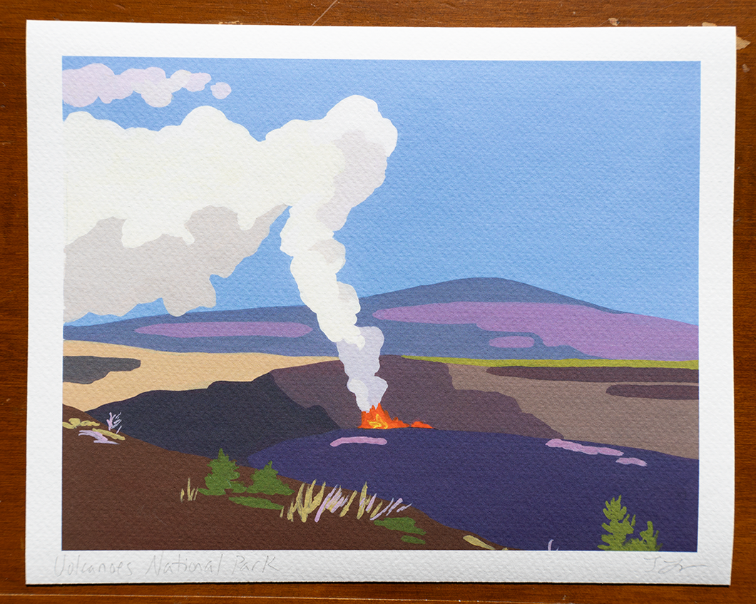 Volcanoes National Park Print
