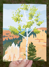 Load image into Gallery viewer, Aspen in the Sun original on paper
