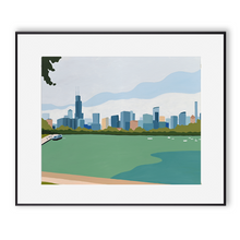 Load image into Gallery viewer, Chicago View from Museum Campus Framed Print
