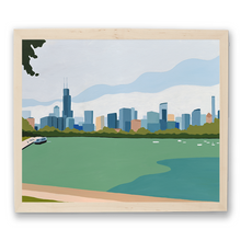 Load image into Gallery viewer, Chicago View from Museum Campus Framed Print
