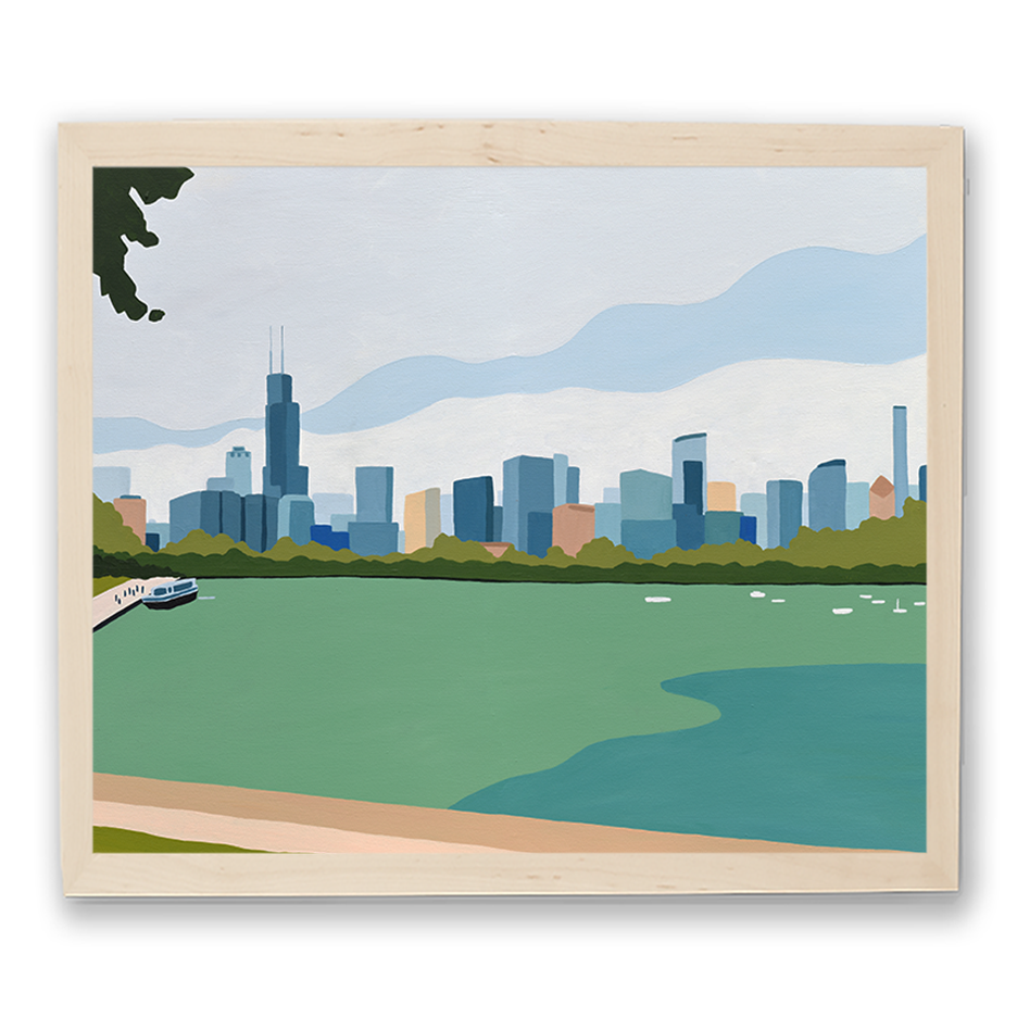 Chicago View from Museum Campus Framed Print
