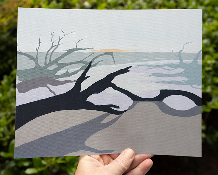 Driftwood Beach Print