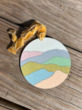 Load image into Gallery viewer, Mountain Pastels Hand-painted ornament
