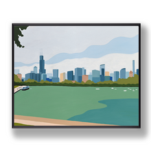 Load image into Gallery viewer, Chicago View from Museum Campus Framed Print
