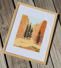 Load image into Gallery viewer, Path into the Canyon original on paper
