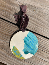 Load image into Gallery viewer, Purple Mountaints Hand-painted ornament
