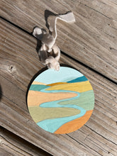 Load image into Gallery viewer, River in the Valley Hand-painted ornament
