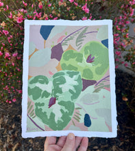 Load image into Gallery viewer, Trillium original framed painting on handmade paper
