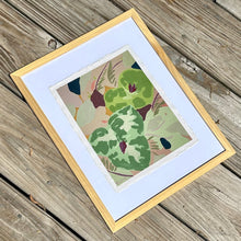 Load image into Gallery viewer, Trillium original framed painting on handmade paper
