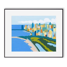 Load image into Gallery viewer, Chicago Summer Skyline &amp; Lakeshore Framed Print

