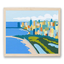 Load image into Gallery viewer, Chicago Summer Skyline &amp; Lakeshore Framed Print
