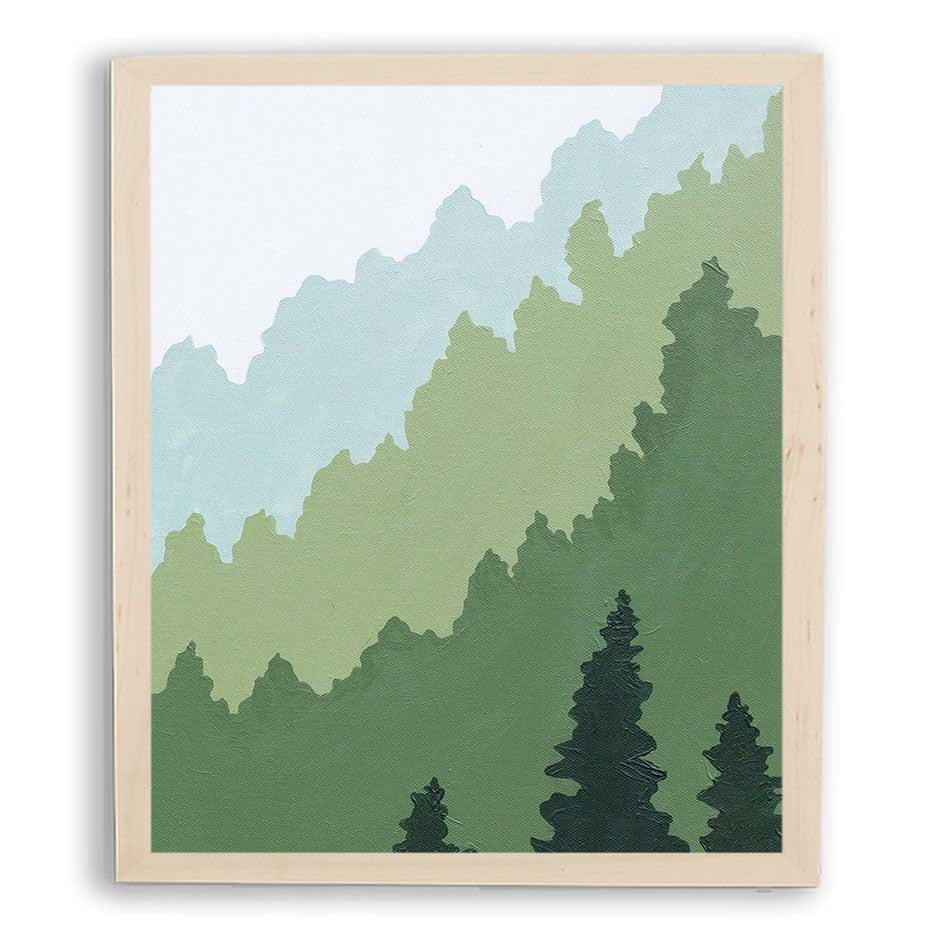Misty Mountain Framed Print