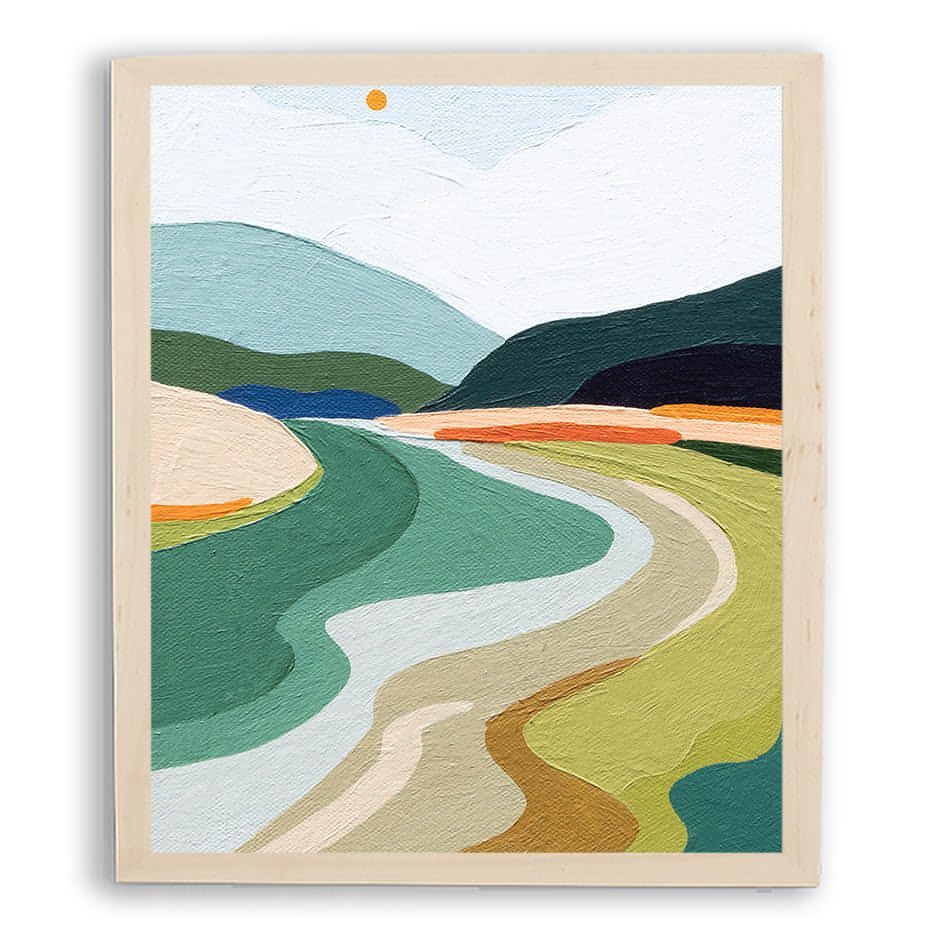 Winding River Framed Print